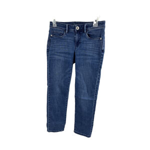 J. Jill Slim Ankle Jeans Womens Size 0P Petite Stretch Denim Mid Rise